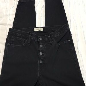 Madewell skinny jeans in black